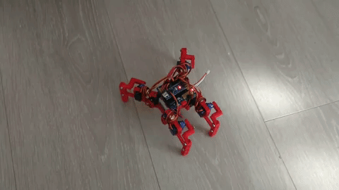 V3 spider robot walking